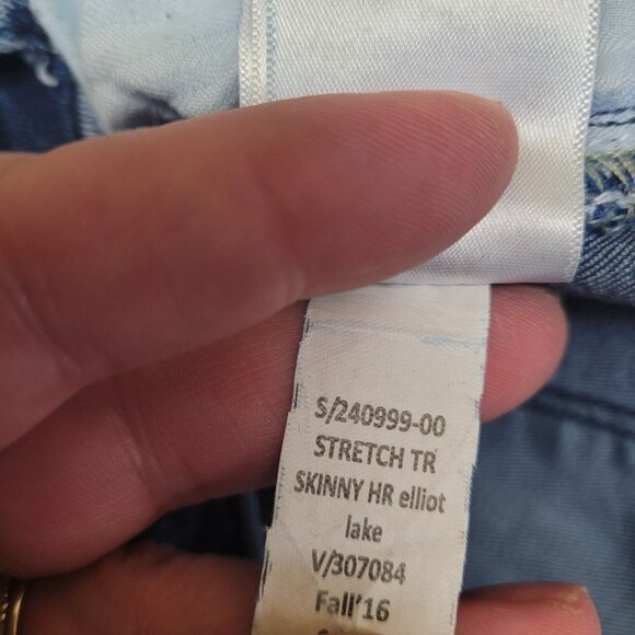 Gap Denim Womens Size 30/ 10R True Skinny High Rise Elliot Stretch Blue Jeans - Picture 10 of 14